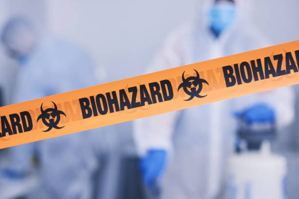 Professional Biohazard Cleanup technician working in Arlington, NE